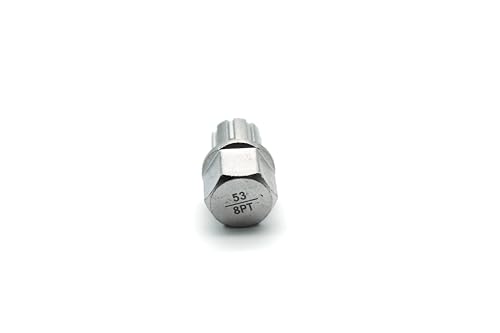 TEMO 53/8Pt 휠 락 루그너트 도난 방지 러그 너트 나사 제거 키 소켓 S3057 Vw 아우디용 - size: 53/8PT