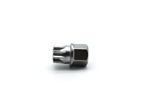 TEMO Abc0/10Pt Anti-Theft Wheel Lock Lug Nut Removal Socket Key for Vw Audi - size: ABC0/10PT