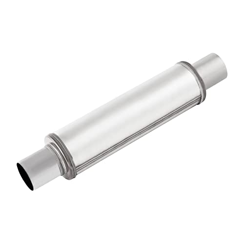 2.25" Inlet/Outlet Exhaust Muffler,2.25 Universal Muffler Stainless Steel Straight Through Design performance muffler 2.25,20'' Overall Deep Sound for Cars (2.25'' Inlet 2.25'' Outlet) - size: 2.25in inlet