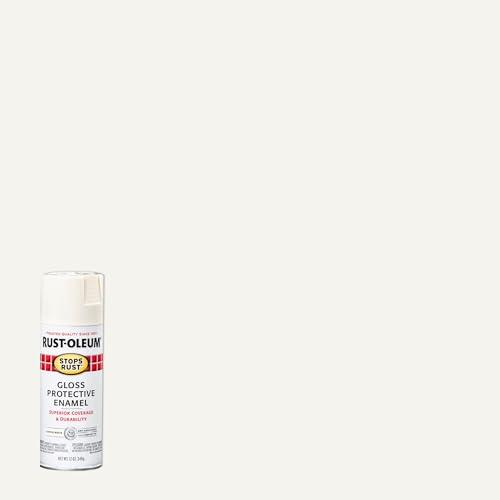 Rust-Oleum Stops Rust Spray Paint, Gloss Canvas White - color: Gloss Canvas White, size: 12 Ounce (Pack of 6)