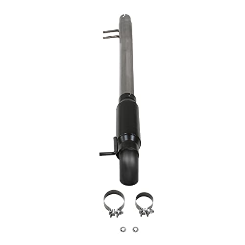Flowmaster 818110 Outlaw Extreme High Clearance Cat-Back Exhaust Kit 3 Inch 409 Stainless Steel Black Single Dump Style Turndown Compatible with 2007-2018 Jeep Wrangler JK 3.6L 3.8L V6