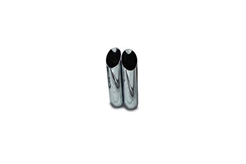 Truck Exhaust Kits - ShopLine Dual Exhaust System 2.5" Aluminized Pipe - color: Chrome Tips