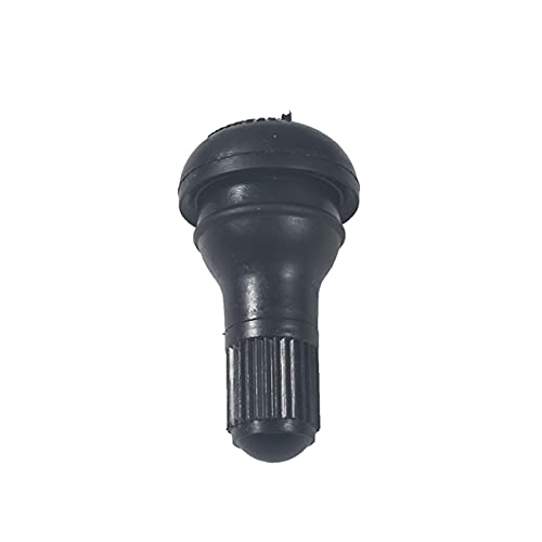 100Pcs TR412 Black Rubber Snap-in Short Tire Valve Stem