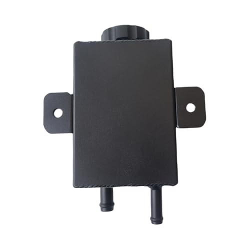 Universal Aluminum Alloy Coolant Power Steering Reservoir Tank Bottle 0.75L Black