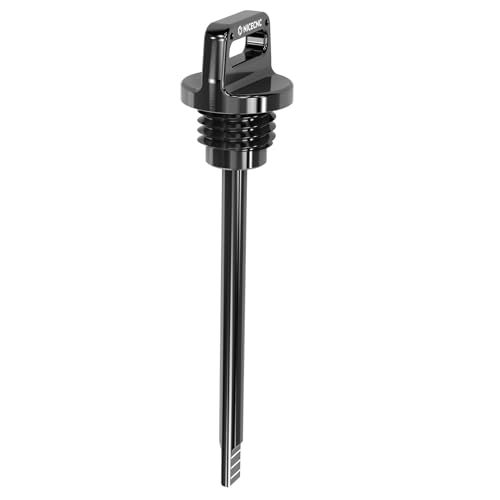 NICECNC Oil Dipstick with Holes Black,T6 Aluminum - color: black
