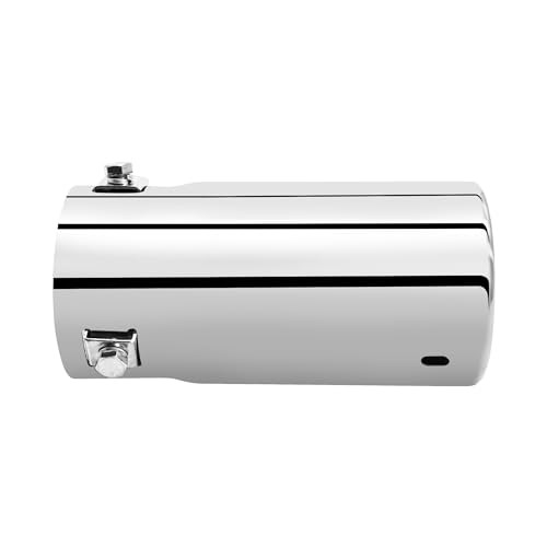 Car Universal Exhaust Tips Stainless Steel Fit 1.75 to 2.5 Inch Car Exhaust Pipe Modification Tail Throat Tail Pipe Steel Motorcycle Exhaust Tips