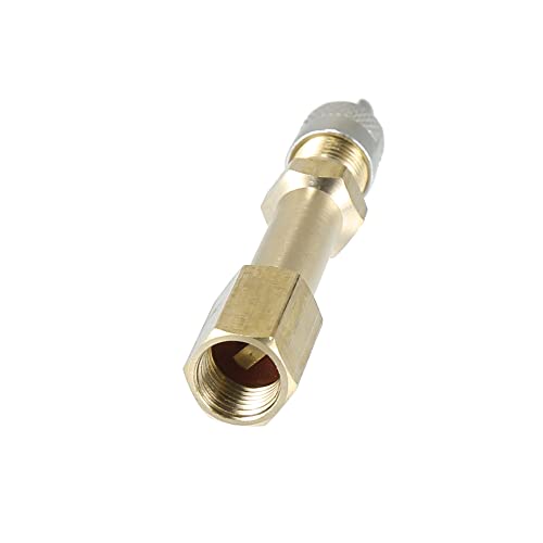 X AUTOHAUX 2pcs 50mm/1.97" Long Brass Auto Tire Valve Extension Adaptor Air Tyre Stem Extender Inflation Stright Bore for Car Truck Motorcycle Bike Mower Scooter - size: 50mm