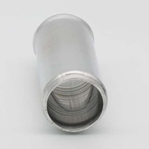 57mm(2.25") OD, Length 3" (76mm), Straight 2.25 Inch 6061 Aluminum Alloy Hose Joiner Tube Intercooler Pipe Connector High Class Glossy Polished Treatment Air Intake Tube with Bead Roll - size: OD 2.25" (57mm)