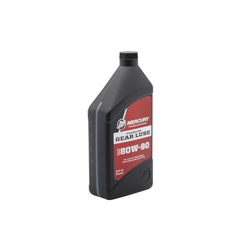 Mercury 80W-90 Premium Gear Lube for Outboards and Sterndrives, 1 Quart 858058K01