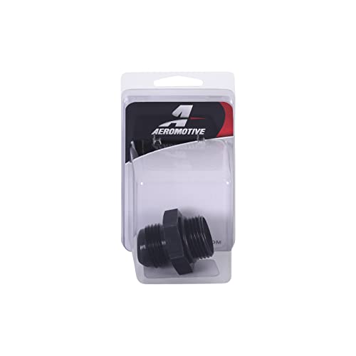 Aeromotive 15612 AN-12 O-ring Boss/AN-12 Male Flare Adapter Fitting - size: AN-12, style: ORB-12
