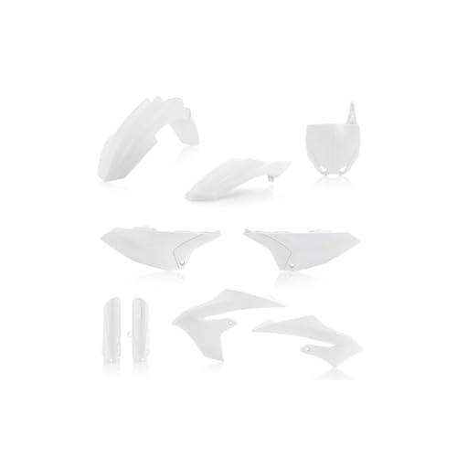 Acerbis Full Plastic Kit – Compatible with Yamaha YZ65 (18-25) – white - color: white