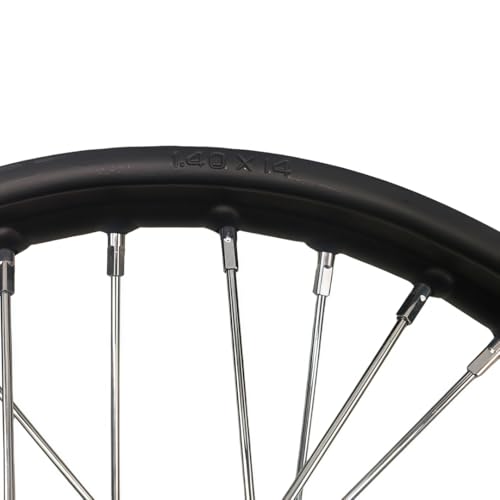 Beeking 1,40×14"(60/100-14)(15mm Bearing) Front Wheel Rim Hub for Motocross Off Road Dirt Pit Bike Fits 50cc-125cc dirt bike TTR SSR CRF Apollo.
