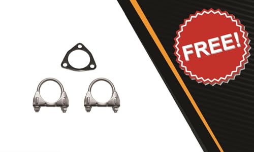 Northeastern Exhaust - Stainless Steel Cat-Back Resonator Pipe, Intermediate Pipe, and Muffler Exhaust Compatible for Honda Accord 2013-2017 2.4L Sedan - Include Clamps and Gasket