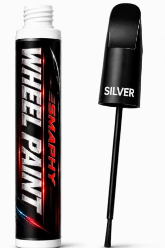 Silver Rim Touch Up Paint Pen, Wheel Scratch & Curb Rash Repair - color: Silver