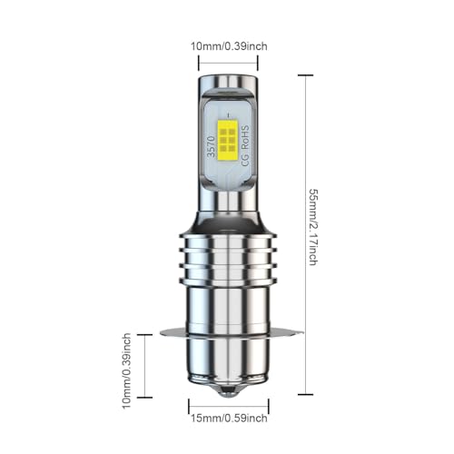 Light Bulb for Honda XR250R Headlights High Low Beam 12V 35W 1988 1989 1990 1991 1992 1993 1994 1995 1996 1997 1998 1999 2000 2001 2002 2003 2004, ATV UTV Powersports Bulbs for Off road, 2Pcs