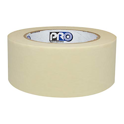 ProTapes Pro 795 Crepe Paper General Purpose Masking Tape, 60 yds Length x 2" Width, Tan (Pack of 1) - size: 2" (Pack of 1)