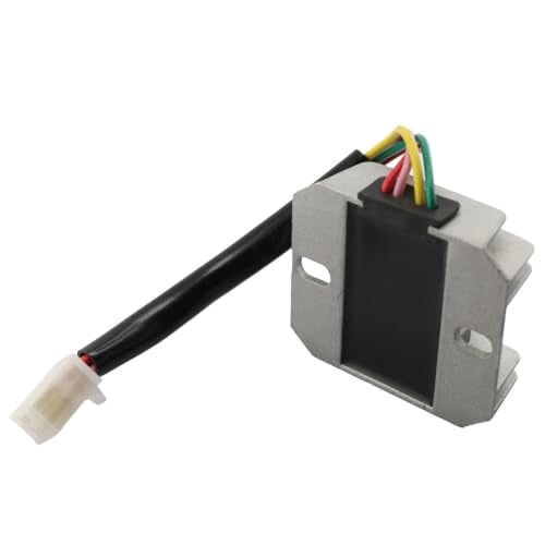 DEVMO 4 Wires 4 Pins 12V Full Wave Rectifier Voltage Regulator Universal Compatible with Motorcycle Pit Dirt Bike Quad CG125 150 200 250CC Motorbikes ATVs Mopeds Buggy