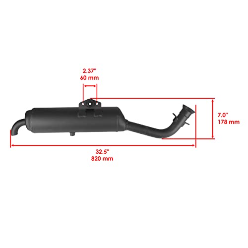 Caltric Exhaust Muffler Compatible with Yamaha 1HP-E4703-00-00 3B4-W1471-10-00