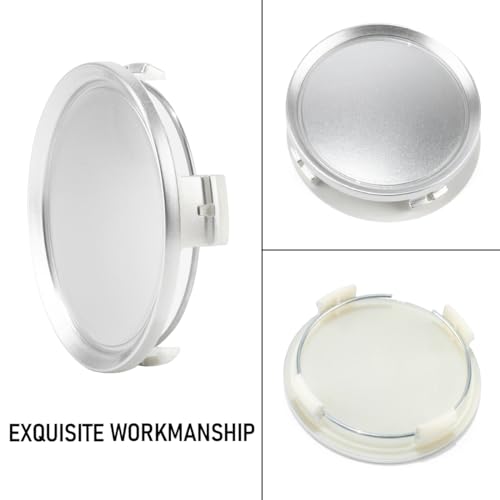 RTrhinoTuning 4PCS 74mm Wheel Center Caps for Rim A1714000125, OD:2.91"(74 mm) ID: 2.74"(69.57 mm) Silver Hub Caps - color: Silver