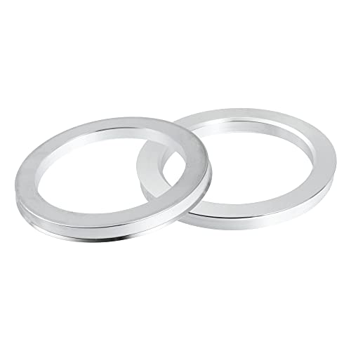 X AUTOHAUX 4pcs OD 112mm to ID 87.1mm Aluminium Alloy Car Hub Centric Rings Wheel Bore Center Spacer - size: 112-87.1