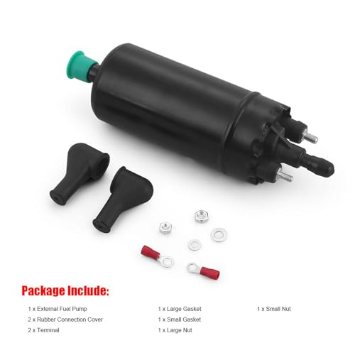Dyno Racing High Pressure Fuel Pump Universal External in Line fuel pump 12V Electric Fuel Injection Pump Compatible with 0580464070 0580453911 0580463017 0580464023 0580463011
