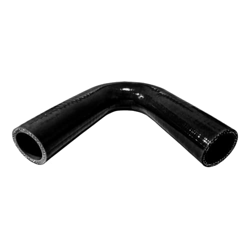 ID 1 inch 135 Degree Elbow Silicone Coupler Hose 6" Leg Length - color: Black, size: ID: 1" (25mm)