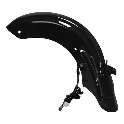TCMT Rear Fender 5" Stretched SaddleBag Black Latches Fit For Harley Touring Road King Electra Glide Street Glide Road Glide Ultra 2009-2013 - color: Rear Fender Clear Lens, size: 5" Stretched Saddlebags(Black Latches)
