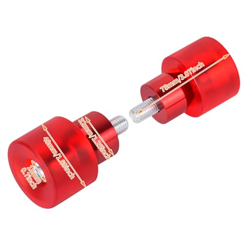 Crash Bar Wheel Screw Fit for Harley Touring and Softail - style: Red Wheel with Red Slider