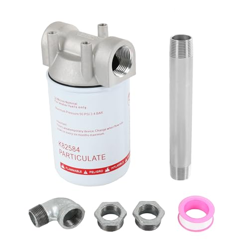3/4 inches NPT Fuel Tank Filter Kit 30 Micron Spin-on Particulate Filter