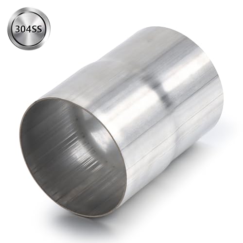 A-KARCK Exhaust Adapter Connector 3" ID to 3" OD, Exhaust Pipe Reducer 4" Overall Length 304 Stainless Steel - size: 3" ID to 3" OD