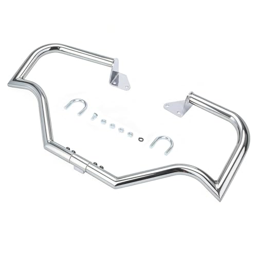 Front Engine Guard Crash Bar for Harley Dyna Low Rider Fat Bob - color: Chrome