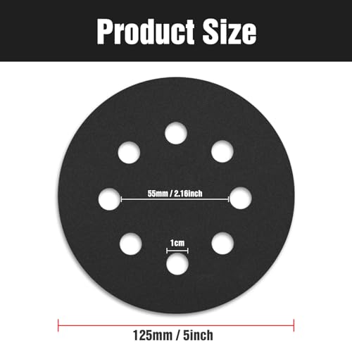 100 Pcs 5 inch Wet Dry Sanding Discs 240 Grit 8 Hole Hook and Loop - style: 100 Pcs-240 Grit
