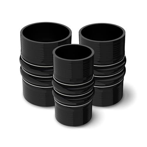 Endure 3"(76mm) Turbo Intercooler Hose, CAC Silicone 4-Ply - Black - color: Black, size: 3Inch-(76mm)