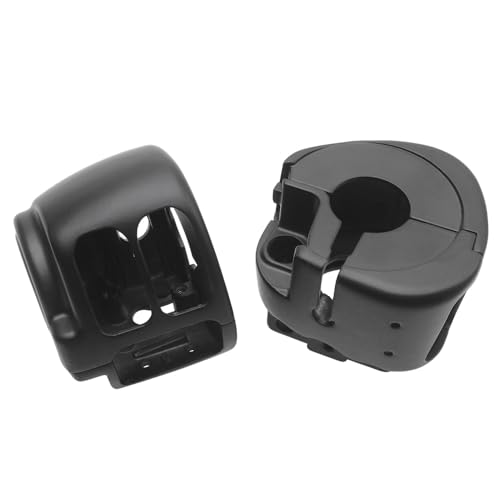 Motorcycle Handlebar Switch Housing Kit Fit for Harley 2014-later XL, 2012-2017 Dyna and 2011-2024 Softail (Black) - color: Black