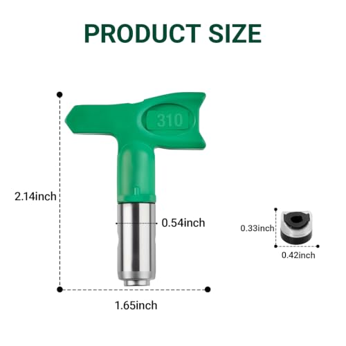 410 Fine Finish Low Pressure Airless Spray Tip - style: 410