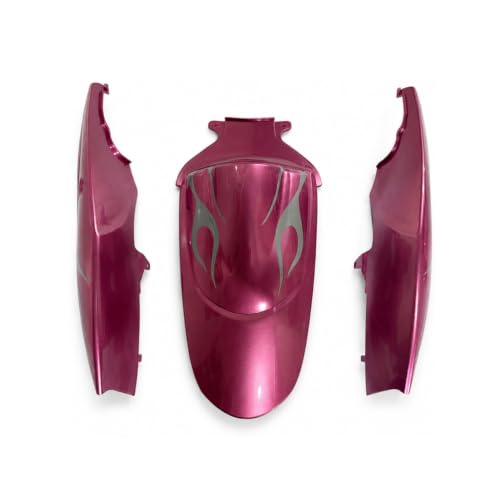 YTL -Pink Silver Flames Full Fairing Fit for Suzuki 2006-2007 GSXR 600/750 - color: 007-Pink Silver Flames