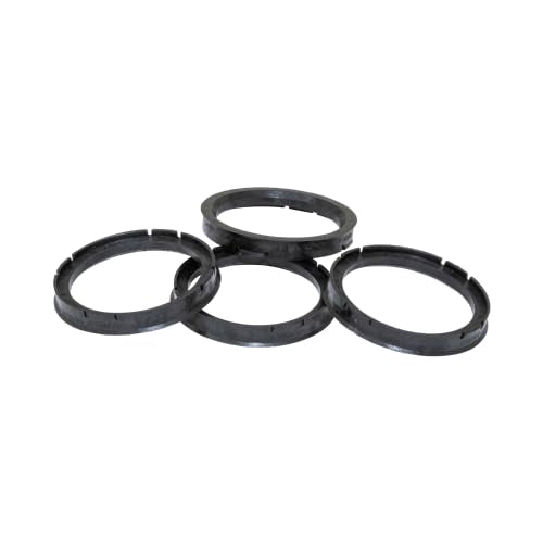 GORILLA Automotive 60-5406 Wheel Hub Centric Rings (60mm OD x 54.06mm ID) - Pack of 4 - size: Flanged 60mm OD - 54.06 ID