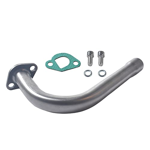 Exhaust Pipe with Muffler for GX160 GX200 for Predator 212cc Silver - color: Silver