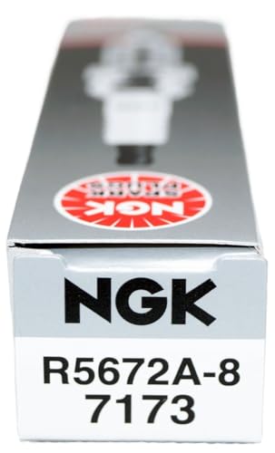 NGK 7173 R5672A-8 Racing Spark Plugs (8 Pack)