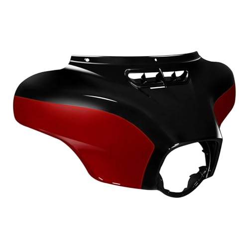 HR3 Billiard Red/Vivid Black Batwing Outer Fairing Body + Vent Trim Compatible with 2021 Ultra Limited FLHTK - color: Billiard Red / Vivid Black