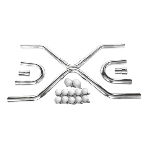 Universal 2.5" Exhaust Builder X-Pipe Tubing Kit SS T304 LS Engine Swap