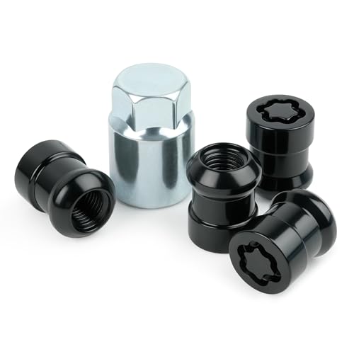 Wheel Lock Lug Nut Set, Black-Chromed, Short Type 08W42S2A100