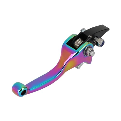 JFG RACING Motorcycle Brake Clutch Lever 7/8" 22mm Folding Levers Aluminum Alloy Universal for CRF50 KLX SSR TTR 110 125 150 200 250cc Dirt Pit Bike ATV Mini Bike Quenching - color: Quenching
