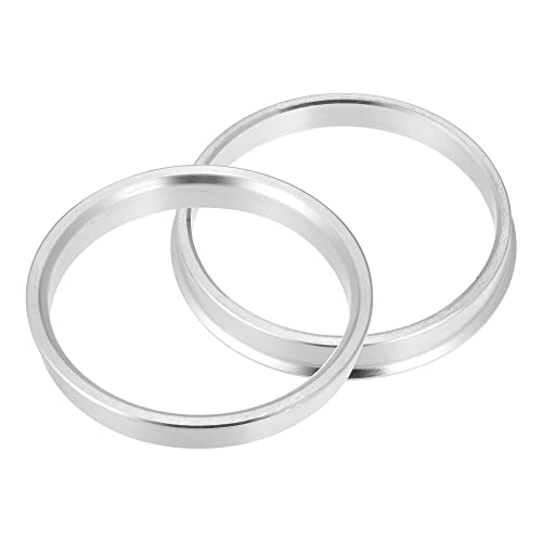 X AUTOHAUX 4pcs OD 71.6mm to ID 65.1mm Aluminium Alloy Hub Centric Rings - size: 65.1mm