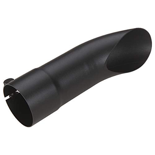 LCGP 2.5 Inch Inlet Turn Down Bolt On Exhaust Tip, Standard 2 1/2 Inch Inside Diameter Turndown Exhaust Tailpipe Tip, Black Powder Coated Stainless Steel, 9 Inch Length - size: 2.5 Inch, style: Black