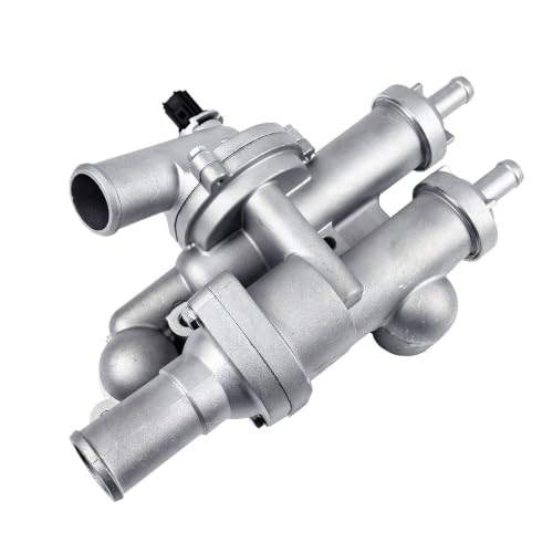 68003582AB Aluminium Engine Coolant Thermostat Housing | Fit for Chrysler 200 Sebring Dodge Avenger 09-14, Caliber Journey 09-20, Jeep Compass Patriot 07-17 2.4L | OE 902-319 657203 - size: Aluminium Housing