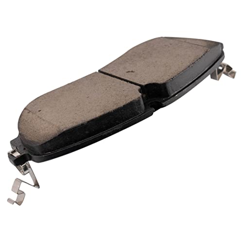 TRQ Front Brake Pads Ceramic Hardware Wear Sensor - color: Ceramic, size: BFA11076