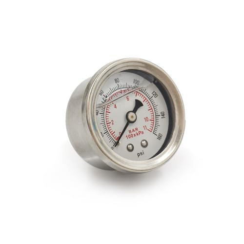 Universal EFI Fuel Pressure Regulator Kit with 0-160psi Fuel Pressure Gauge - color: GREEN