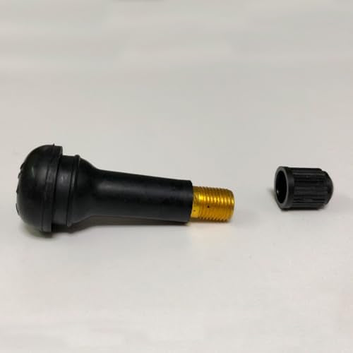 20Pcs TR414 Tubeless Valve Stems, Black Rubber Snap-in Valves Tubeless Tire Valve Stems Replacement for Tubeless 0.453 inches Rim Holes on Standard Auto Tires - size: TR414-20pcs