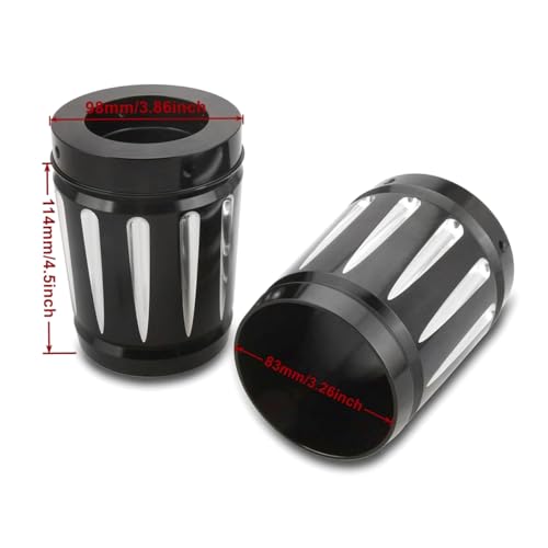 For Harley 4'' Mufflers End pipes Caps Road King FLHR Street Glide FLHX Road Glide FLTR 1986-2016 Black Deep edge cut Series Merge exhaust end cap (A- Deep Style) - style: A- Deep Style